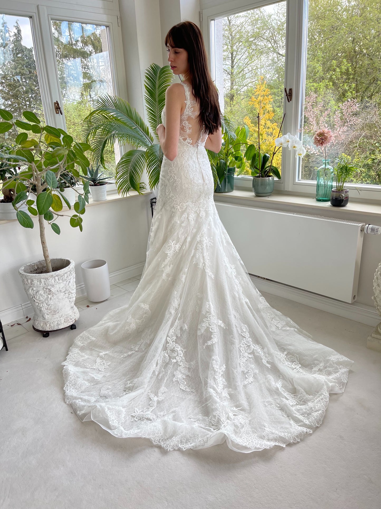 Fit and Flare, Tattoo Effekt, Spitze, brautkleider, brautkleider online, brautkleider günstig, brautkleider outlet, brautkleider 2023